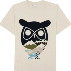 KnowledgeCotton Apparel - Single Jersey Big Owl MTN Print - T-Shirt