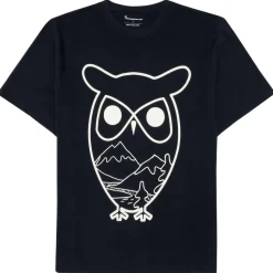 KnowledgeCotton Apparel - Single Jersey Big Owl MTN Print - T-Shirt