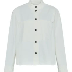 KnowledgeCotton Apparel - Women's Loose Stand Collar Heavy - Bluse