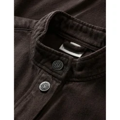 KnowledgeCotton Apparel - Women's Loose Stand Collar Heavy - Bluse