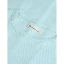 KnowledgeCotton Apparel - Women's Rib Tee Ruffle Hemming - T-Shirt