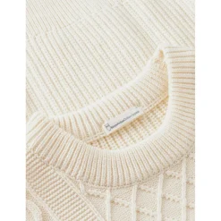 KnowledgeCotton Apparel - Women's Cotton Cable Crew Neck - Wollpullover