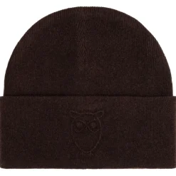 KnowledgeCotton Apparel - Embossed Owl DL Wool Beanie - Mütze