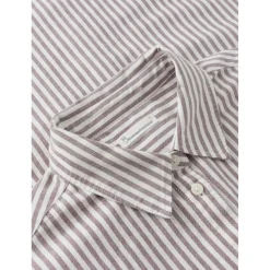 KnowledgeCotton Apparel - Women's Oxford Striped Boyfriend Fit Shirt - Hemd