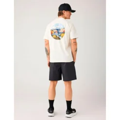 KnowledgeCotton Apparel - Regular S/S Heavy Single Jersey Scenery Back Print - T-Shirt