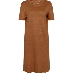 KnowledgeCotton Apparel - Women's Linen S/S T-Shirt Dress - Kleid