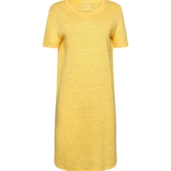 KnowledgeCotton Apparel - Women's Linen S/S T-Shirt Dress - Kleid