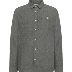 KnowledgeCotton Apparel - Zig-Zag Twill Structure Shirt - Hemd