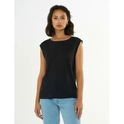 KnowledgeCotton Apparel - Women's Loose Fold Up Linen - Top