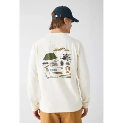 KnowledgeCotton Apparel - Long Sleeved Camping Back Print - Longsleeve
