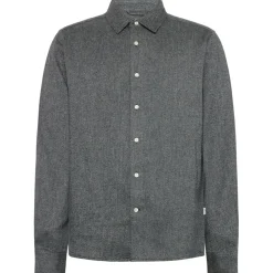 KnowledgeCotton Apparel - Regular Fit Dobby Look Shirt - Hemd