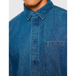 KnowledgeCotton Apparel - Loose Denim Shirt - Hemd