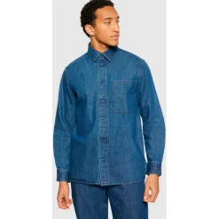 KnowledgeCotton Apparel - Loose Denim Shirt - Hemd