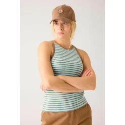 KnowledgeCotton Apparel - Women's Striped Racer Rib Top - Top