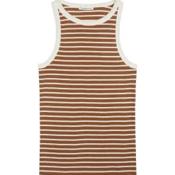 KnowledgeCotton Apparel - Women's Striped Racer Rib Top - Top