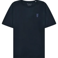 KnowledgeCotton Apparel - Regenerative Organic Cotton Chest Embroidery - T-Shirt