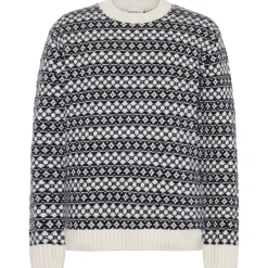 KnowledgeCotton Apparel - Fair Isle Crew Neck Lambswool Knit - Wollpullover