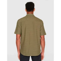 KnowledgeCotton Apparel - Loose S/S Solid Striped Jersey - Hemd