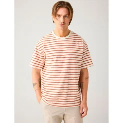 KnowledgeCotton Apparel - Organic Cotton Striped T-Shirt - T-Shirt