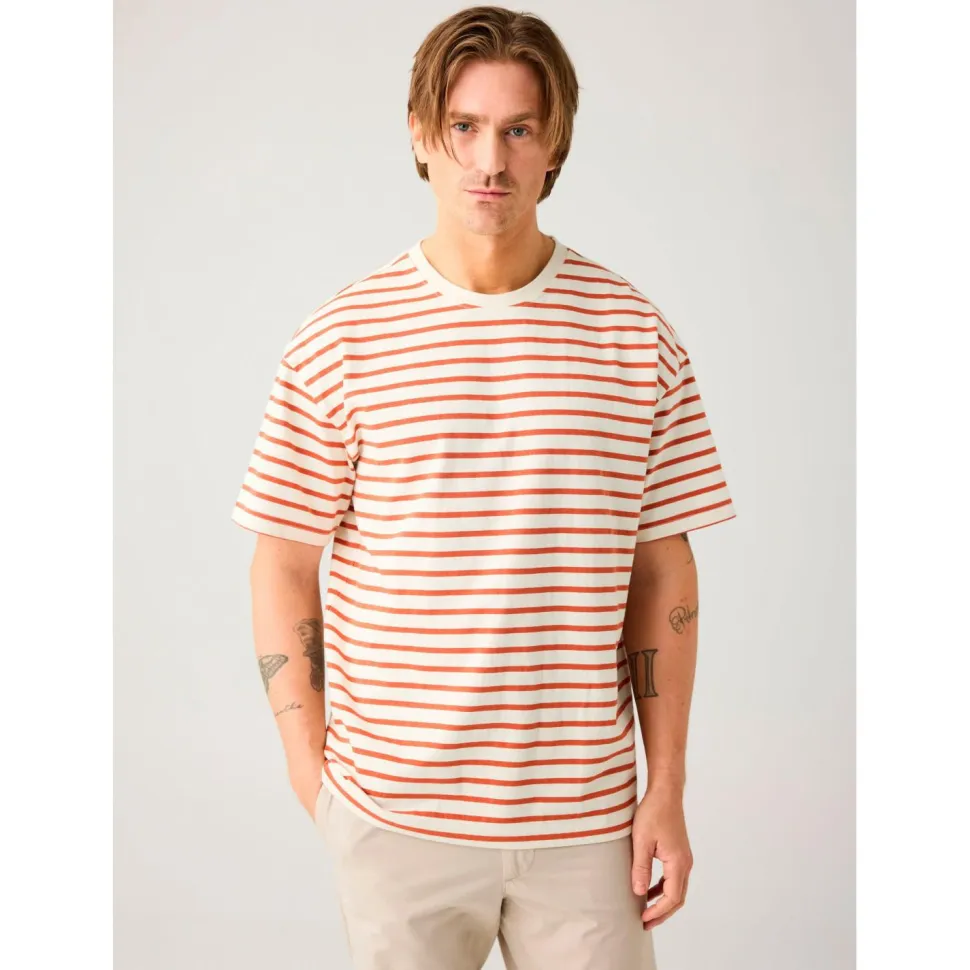 KnowledgeCotton Apparel - Organic Cotton Striped T-Shirt - T-Shirt