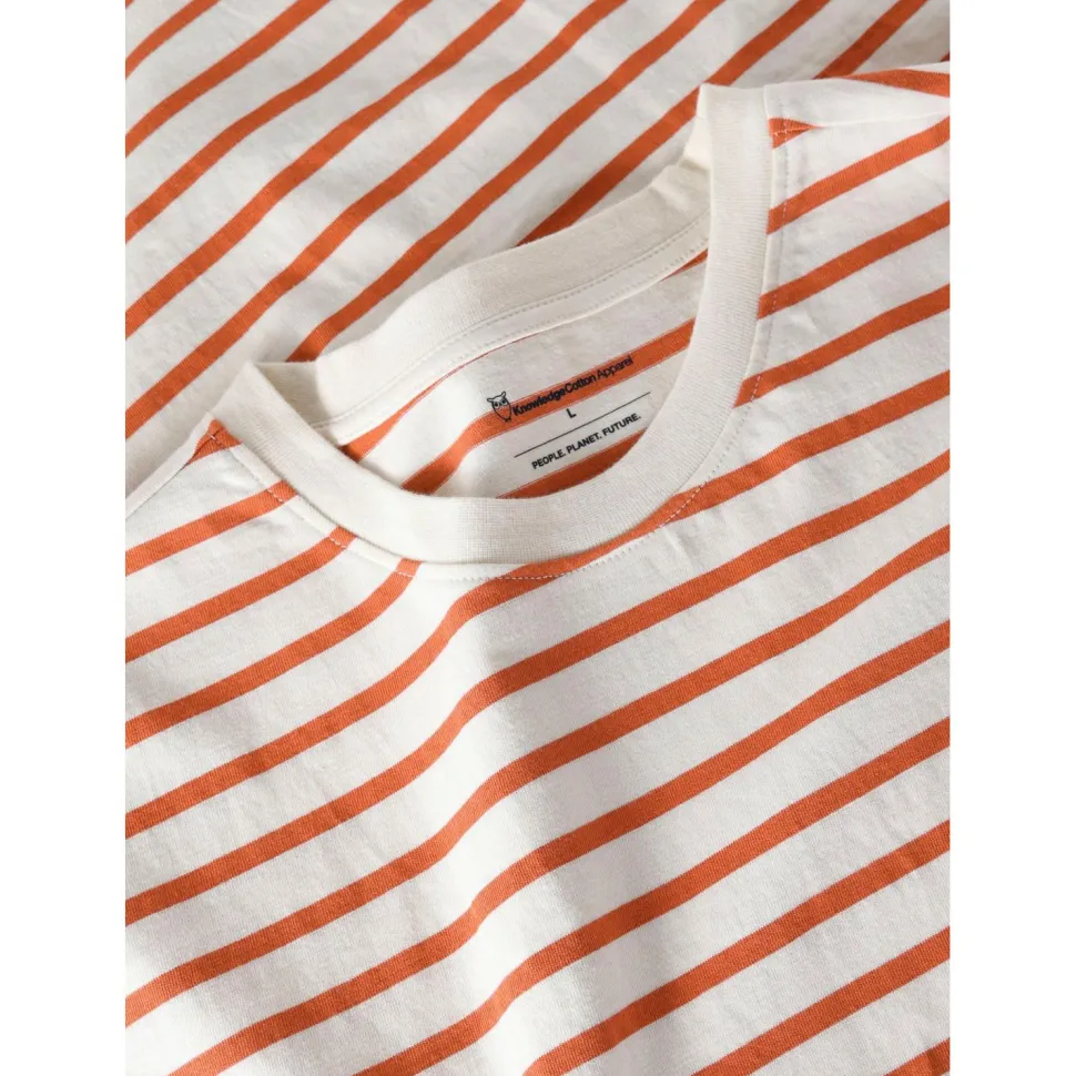 KnowledgeCotton Apparel - Organic Cotton Striped T-Shirt - T-Shirt