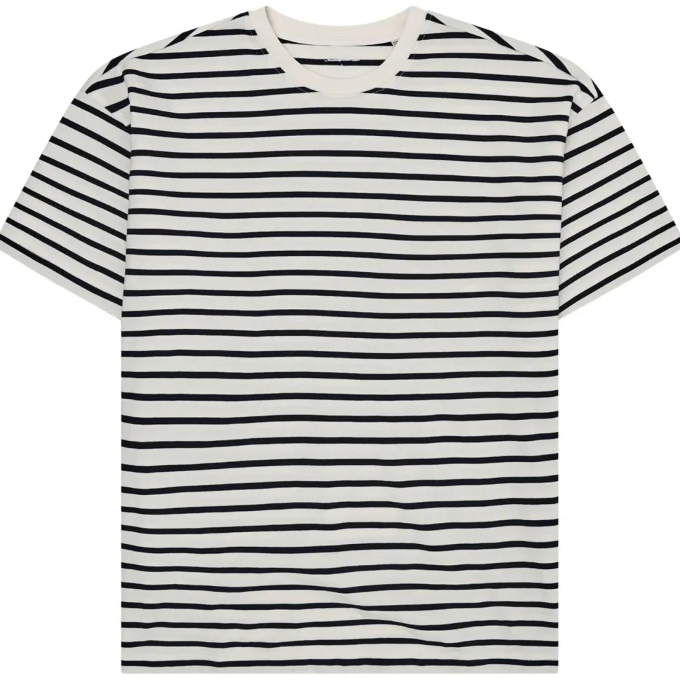 KnowledgeCotton Apparel - Organic Cotton Striped T-Shirt - T-Shirt