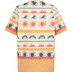 KnowledgeCotton Apparel - Box Fit Short Sleeved AOP Seersucker Shirt - Hemd