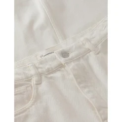 KnowledgeCotton Apparel - Women's Mid Length H. Twill Skirt - Rock