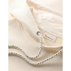 KnowledgeCotton Apparel - Loose Kangaroo Pocket Sweat with Embroidery - Hoodie