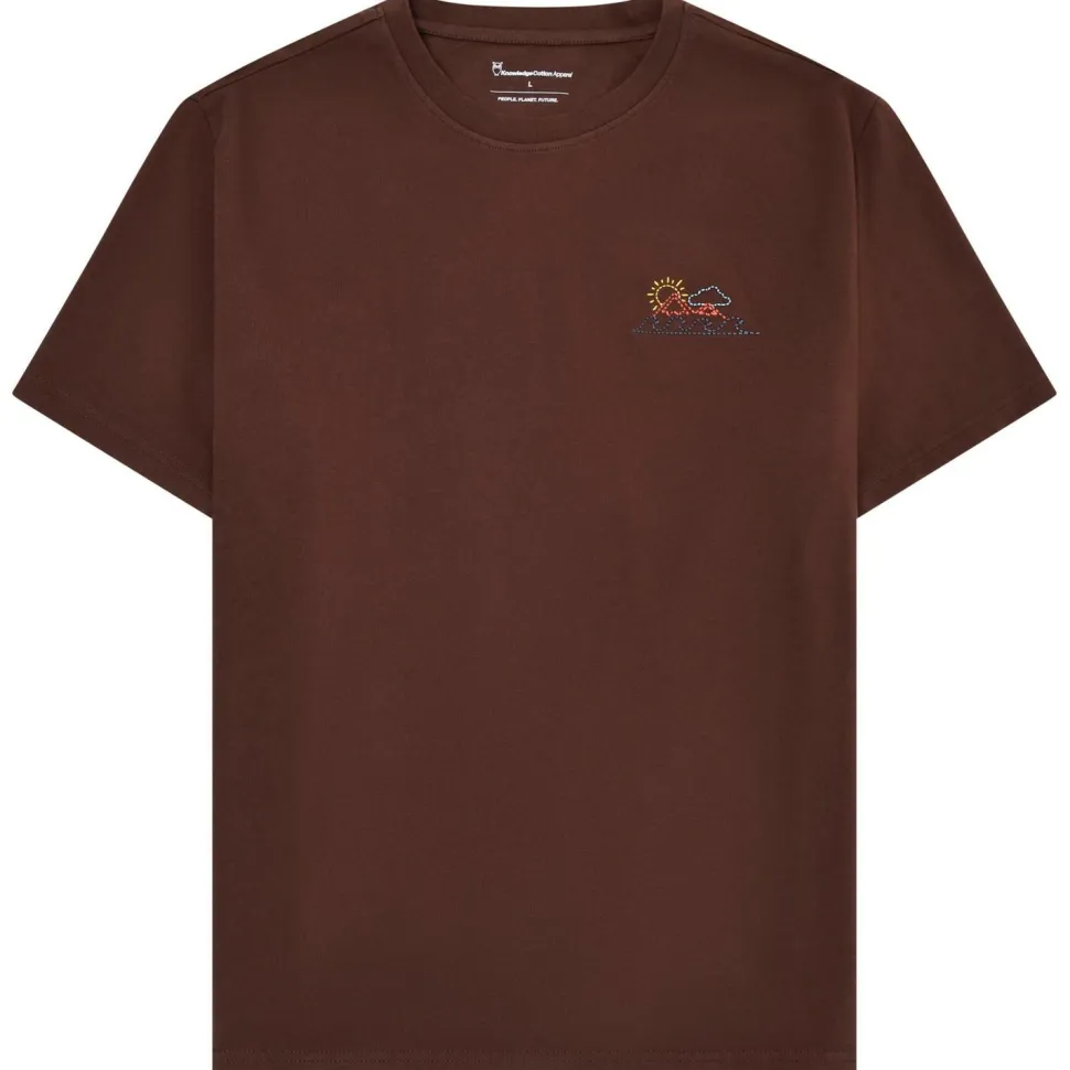 KnowledgeCotton Apparel - Regenerative Organic Cotton Chest Print T-Shirt - T-Shirt