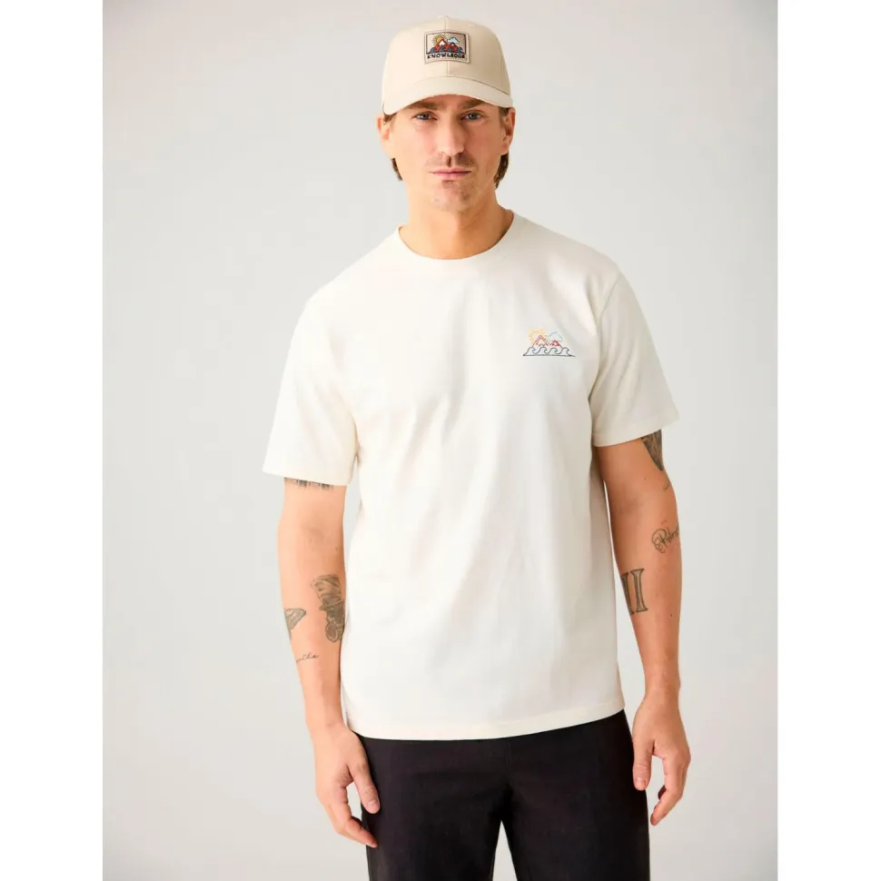 KnowledgeCotton Apparel - Regenerative Organic Cotton Chest Print T-Shirt - T-Shirt