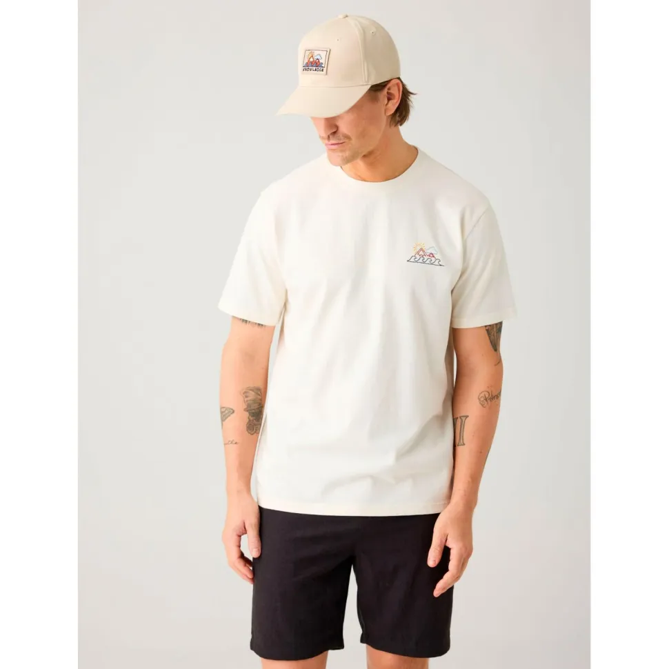 KnowledgeCotton Apparel - Regenerative Organic Cotton Chest Print T-Shirt - T-Shirt