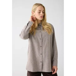 KnowledgeCotton Apparel - Women's Regular Fit Heavy Twill - Bluse