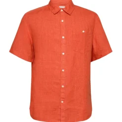 KnowledgeCotton Apparel - Regular Linen S/S Shirt - Hemd