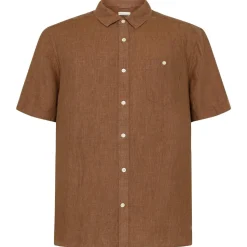 KnowledgeCotton Apparel - Regular Linen S/S Shirt - Hemd