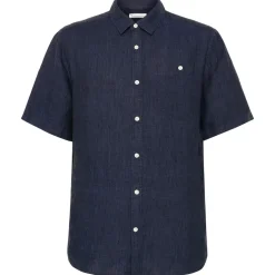 KnowledgeCotton Apparel - Regular Linen S/S Shirt - Hemd