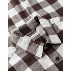 KnowledgeCotton Apparel - Regular Fit Checkered Flannel - Hemd