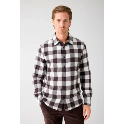 KnowledgeCotton Apparel - Regular Fit Checkered Flannel - Hemd