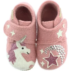 Living Kitzbühel - Baby's Klettschuh Einhorn & Stern - Hüttenschuhe