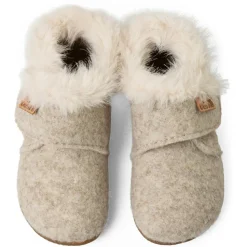 Living Kitzbühel - Kid's Karla Kragen Klettschuh - Hausschuhe