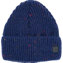 maximo - Girl-Beanie Effektgarn Jerseyfutter mit Umschlag - Mütze