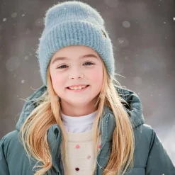 maximo - Girl's Mütze mit Umschlag gerippt - Mütze