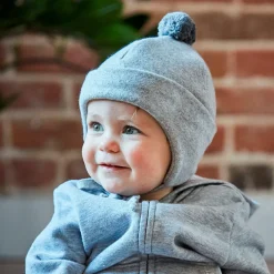 maximo - Kid's Mini-Mütze mit Pompon und Bindeband - Mütze