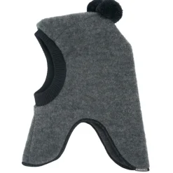 maximo - Kid's Mini-Schlupfmütze mit Wollfleece und Pompons - Sturmhaube