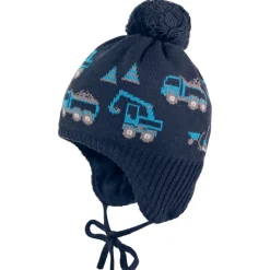 maximo - Mini Boy's Mütze mit Pompon und Band - Mütze