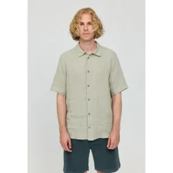 Mazine - Shortsleeve Linen Shirt - Hemd