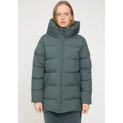 Mazine - Women's Basic Mid Length Puffer Jacket - Parka