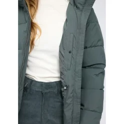 Mazine - Women's Basic Mid Length Puffer Jacket - Parka