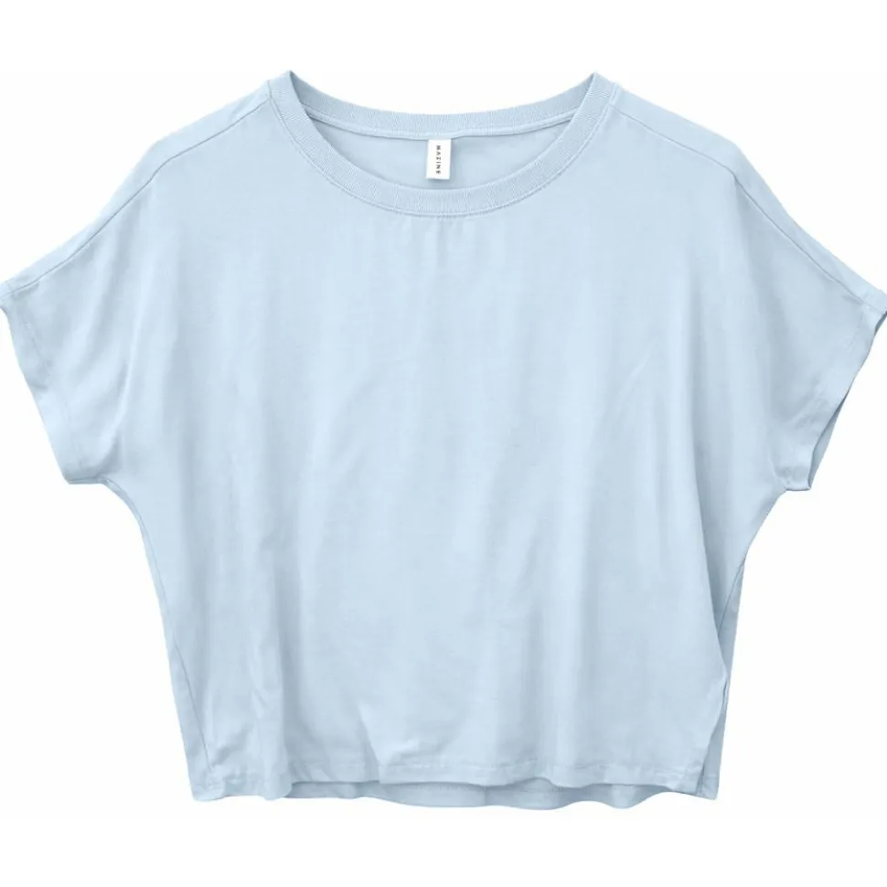 Mazine - Women's Crew Neck Viscose Blouse - Bluse