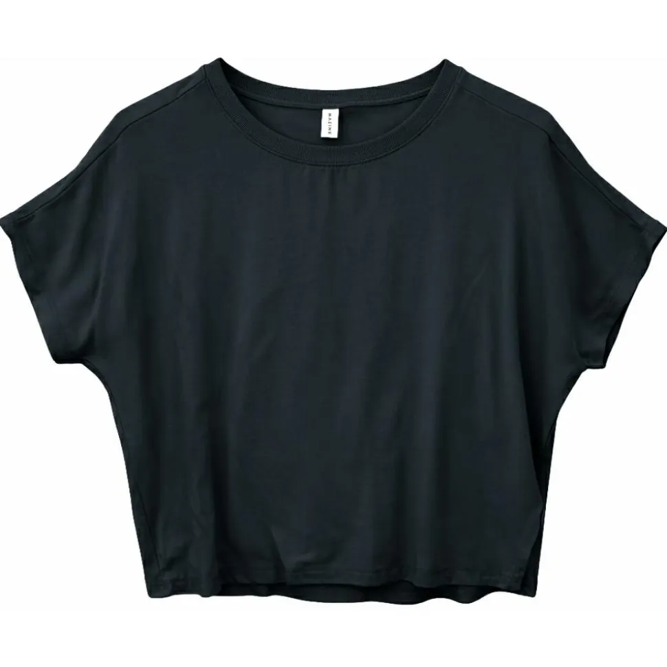 Mazine - Women's Crew Neck Viscose Blouse - Bluse